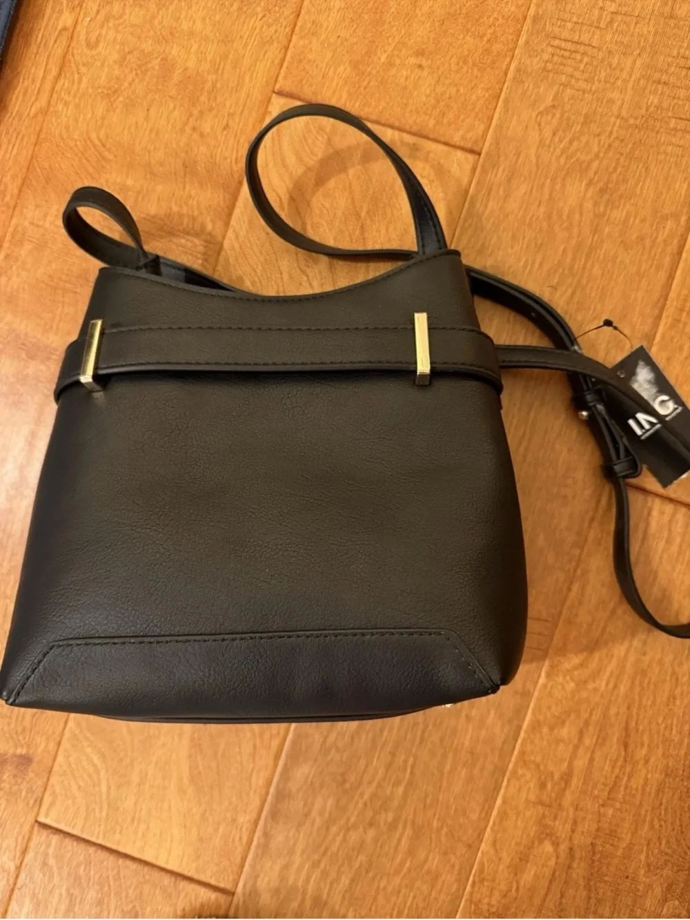 INC International Concepts NAILAA Black Handbag Bag Shoulder Crossbody NWT CHIC